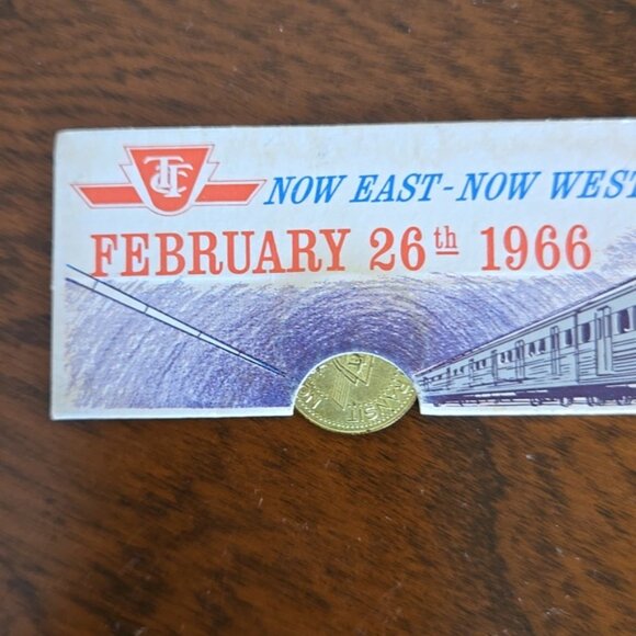 Vintage Souvenir TTC Tokens 1966 Commerrative First Day Token - Picture 2 of 5
